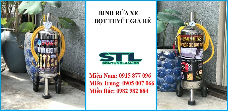 binh bot tuyet rua xe gia re