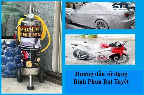 huong dan su dung binh phun bot tuyet