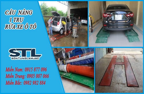 cau nang 1 tru chuyen rua xe o to