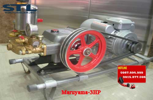 may rua xe day dai maruyama 3hp