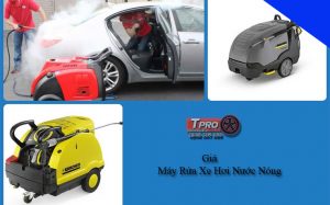 gia may rua xe hoi nuoc nong min