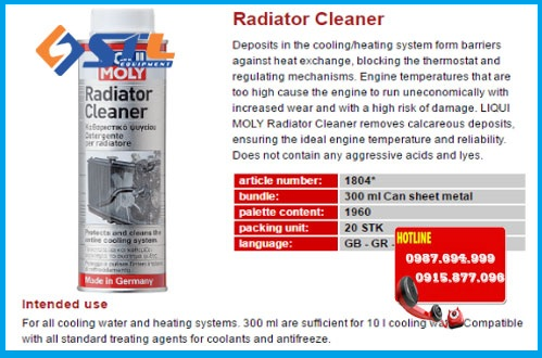 binh ve sinh ket nuoc liqui moly radiator cleaner 1804 300ml