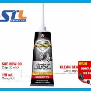chai nhot hop xe ga caltex havoline scooter gear oil 80w 90 api gl 5 120ml