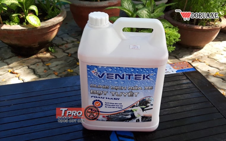 dung dich rua xe bot tuyet ventek 5 lit 1