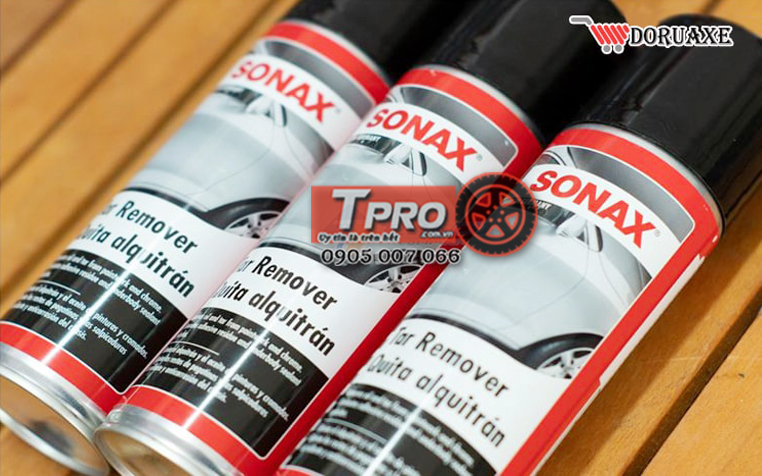 dung dich tay nhua duong va bang keo sonax tar remover 300ml 1