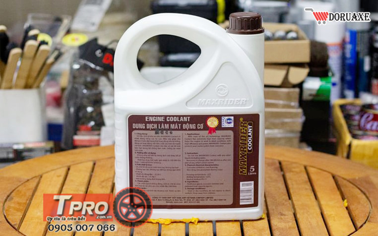 dung dich giam nhiet maxrider engine coolant 5 lit 1