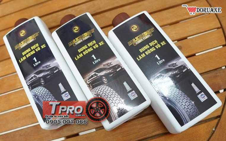 dung dich lam bong vo xe maxrider rider flash 1 lit 1