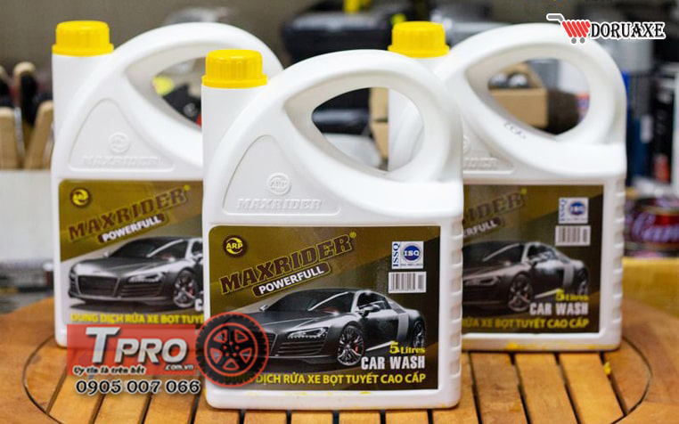 dung dich rua xe bot tuyet maxrider powerfull 5 lit 2