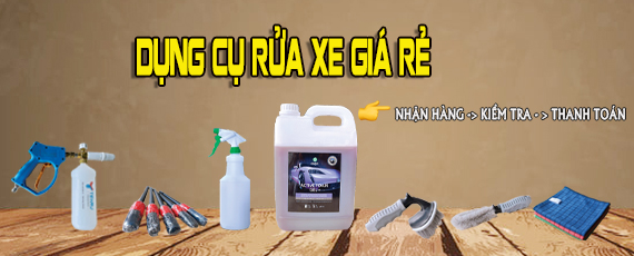 dụng cụ rửa xe giá rẻ